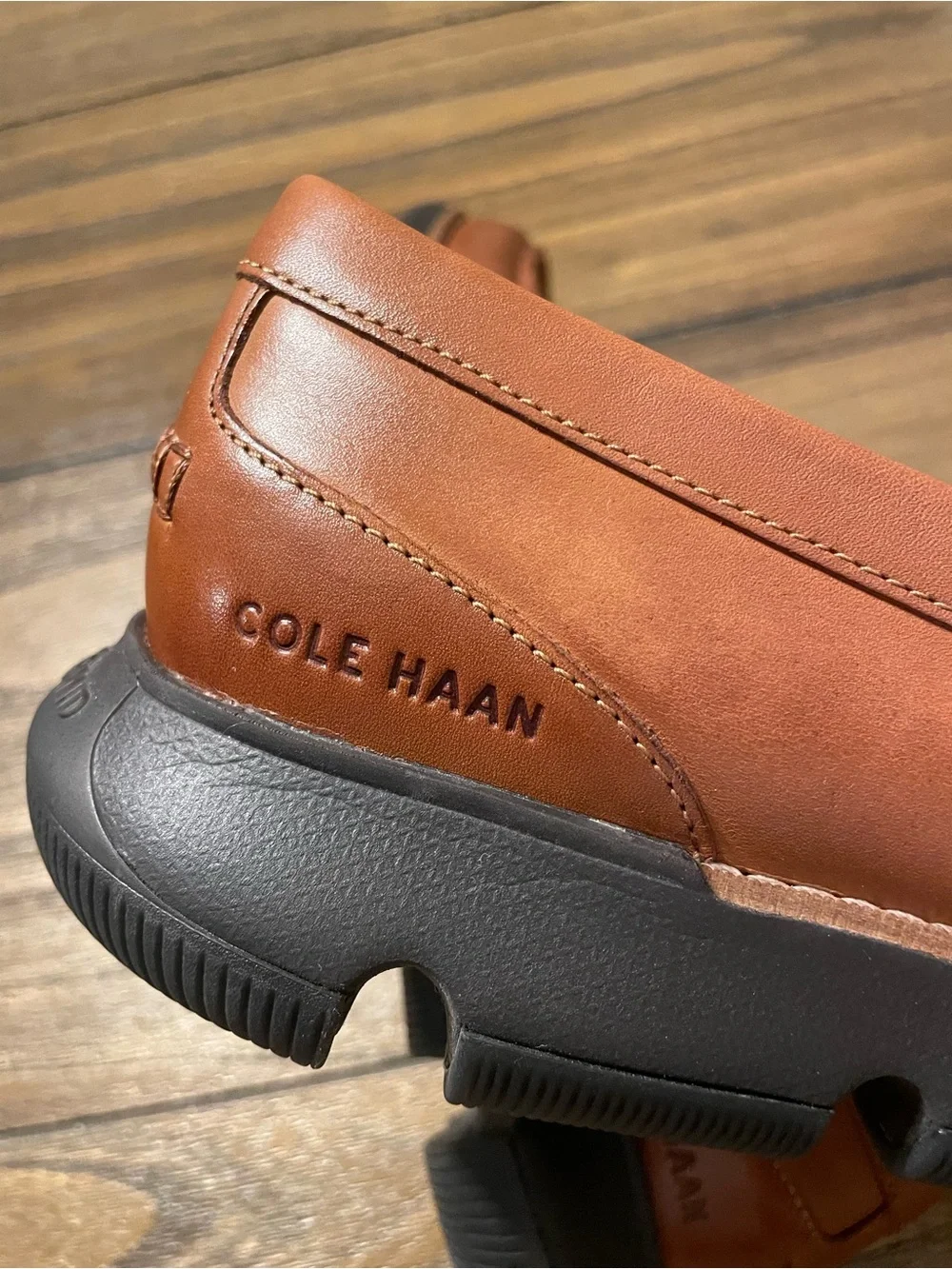 Cole Haan Men's Brown Leather Penny Loafers